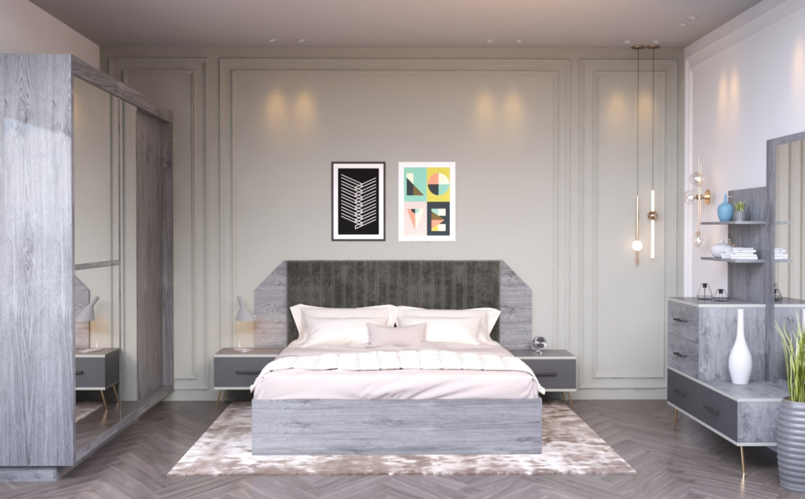 Classic master bedroom